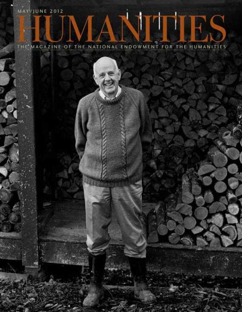 Portrait de Wendell Berry sur la couverture de la revue National Endowment for the Humanities, mai-juin 2012